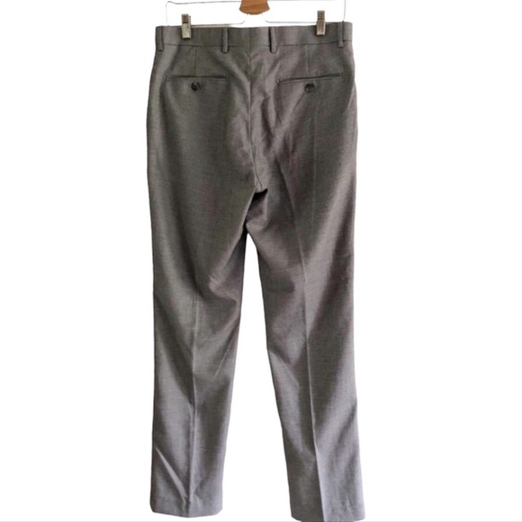ZNTI8 Zanetti Gray Trousers Dress Slacks W33 L32 - Picture 2 of 11